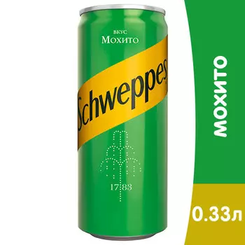 Schweppes / Швепс Мохито 0.33 литра, ж/б, 12 шт. в уп.