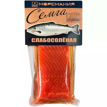 Семга Моремания Филе-кусок слабосоленая 180 гр