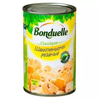 Шампиньоны Bonduelle резаные 400 гр