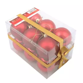 Шары однотонные красные Tarrington House 50 мм / 12 шт.