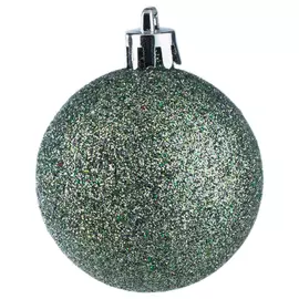 Шары однотонные серебристые с блёсками Tarrington House 50 мм / 12 шт.