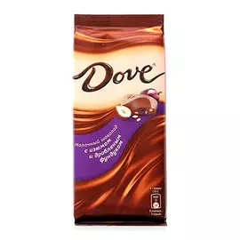 Шоколад Dove молочный с дробленным фундуком и изюмом 90 гр