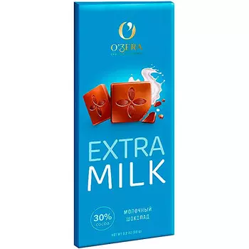 Шоколад OZera Extra milk молочный 90 гр