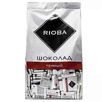 Шоколад Rioba порционный темный 47,4% какао 800 гр