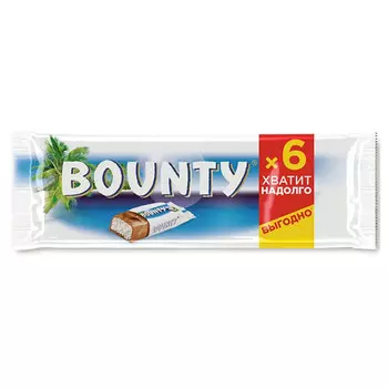 Шоколадный батончик Bounty мультипак 27,5 гр