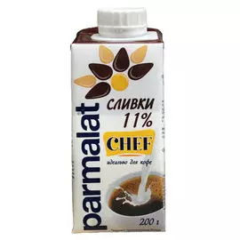 Сливки Parmalat 11% БЗМЖ 200 гр