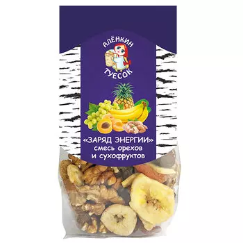 Смесь орехов и сухофруктов Аленкин Заряд энергии Туесок 150 гр