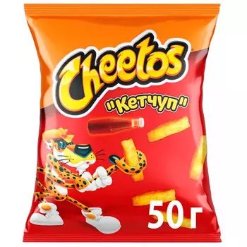 Снеки Cheetos кукурузные с кетчупом 50 гр