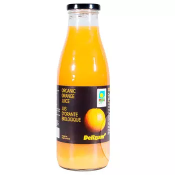 Сок Delizum Апельсиновый стекло 0.75 литра, 12 шт. в уп.