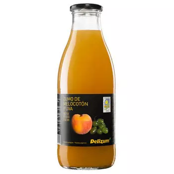 Сок Delizum Персик и Виноград стекло 0.75 литра, 12 шт. в уп.