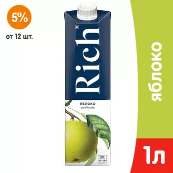 Сок Rich яблоко 1 литр
