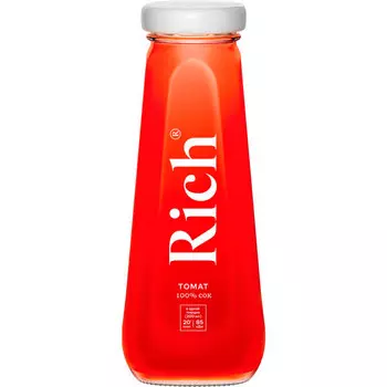 Сок Rich томат 0.2 литра, стекло, 12 шт. в уп.