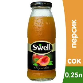 Нектар Swell / Свелл Персик 0,25 литра, 8 шт. в уп.