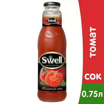 Томатный сок Swell / Свелл 0,75 литра, 6 шт. в уп.