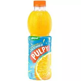 Сокосодержащий напиток Добрый Pulpy апельсин, 0.9 литра, пэт, 12 шт. в уп.