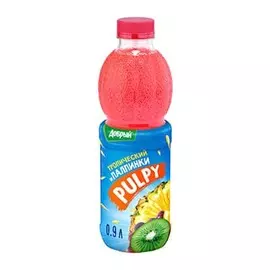 Сокосодержащий напиток Добрый Pulpy тропик, 0.9 литра, пэт, 12 шт. в уп.