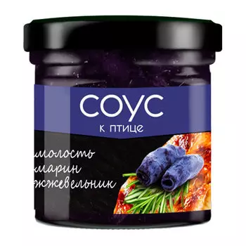 Соус к птице жимолостный с розмарином и можжевельником Сибирская ягода 100 гр