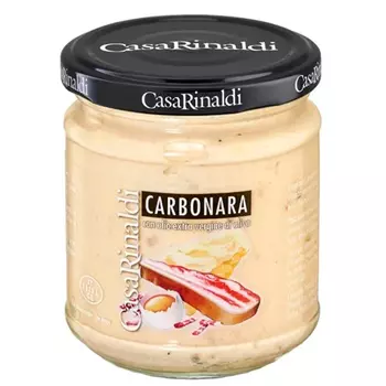 Соус сливочный Casa Rinaldi Карбонара 190 гр