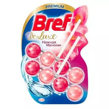 Средство для чистки унитаза Bref DeLuxe Нежная магнолия 2х50 гр