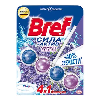 Средство для чистки унитаза Bref сила-актив свежесть лаванды 50 гр