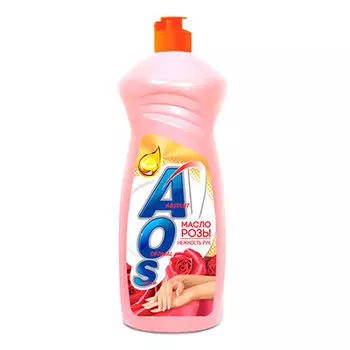 Средство для мытья посуды Aos масло розы 450 мл