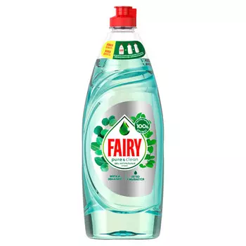 Средство для мытья посуды Fairy Pure&Clean Мята и эвкалипт 650 мл