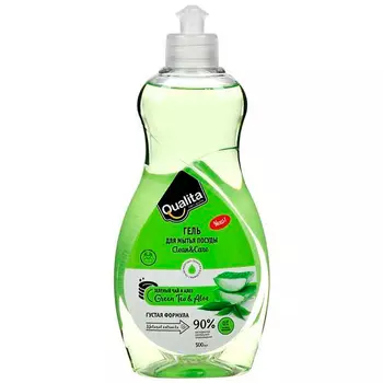 Средство для мытья посуды Qualita Green tea 500 мл