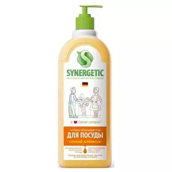 Средство для мытья посуды Synergetic апельсин биоразлагаемое 1 литр