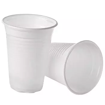 Стакан биоразлагаемый пластик белый 250 мл 50 шт. в уп.