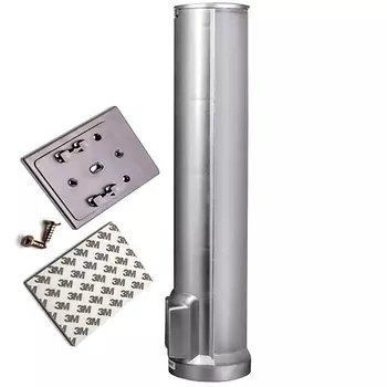 Стаканодержатель Aqua Work NF-1 100ст, на шурупах, серебро