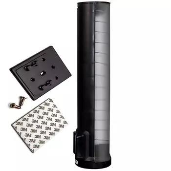 Стаканодержатель Aqua Work NF-1M 100ст, на шурупах, с пружиной, черный