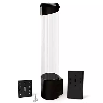 Стаканодержатель Ecotronic, 70ст, на шурупах, черный