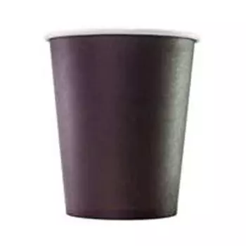 Стаканы картонные черные 0,165 литра 100 шт. в уп.