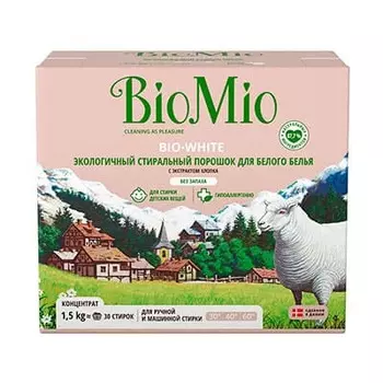 Стиральный порошок BioMio для белого белья 1,5 кг