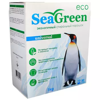 Стиральный порошок SEA Green концентрированный универсальный 1 кг