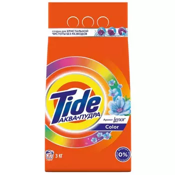 Стиральный порошок Tide Color автомат Аква-пудра Аромат Ленор 3 кг
