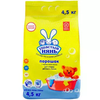 Стиральный порошок Ушастый нянь детский, автомат 4.5 кг