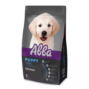 Сухой корм Авва для щенков крупных пород с курицей 3 кг