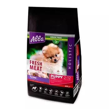 Сухой корм Авва для щенков мелких пород с индейкой 400 гр