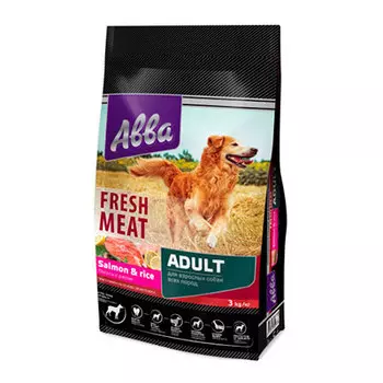 Сухой корм Авва для собак всех пород старше 1 года с лососем и рисом 3 кг