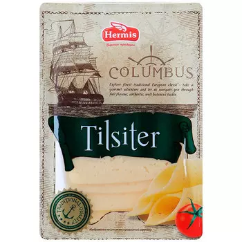 Сыр Полутвердый Columbus Тильзитер 45% БЗМЖ 150 гр