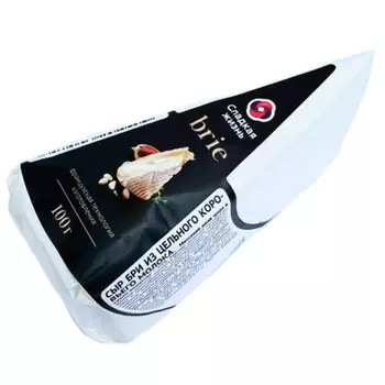 Сыр Сладкая Жизнь Бри с белой плесенью 50%, БЗМЖ, 100 гр