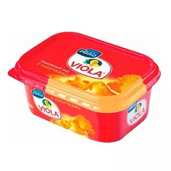 Сыр Valio Виола плавленный с лисичками 50% БЗМЖ 400 гр