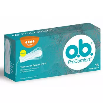 Тампоны О.b. pro comfort normal 4 капли 16 шт