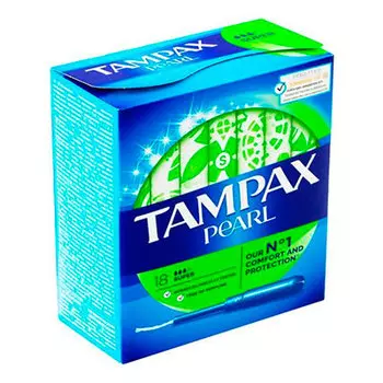 Тампоны Tampax Pearl Super с аппликатором 3 капли 18 шт