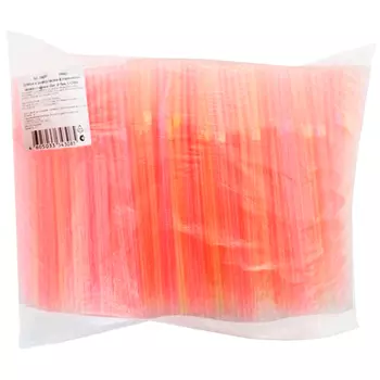 Трубочки для коктейлей Rioba 21 см с изгибом цветные 1000 шт