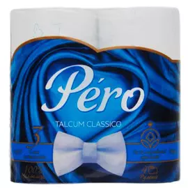 Туалетная бумага Pero Ultracolor розовая 3 слоя (4 шт.)