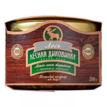 Тушеное мясо лося с зеленым перцем (Ферма Бобцов А.) 200 гр