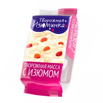 Творожная масса Творожная изюминка с изюмом 5% 90 гр