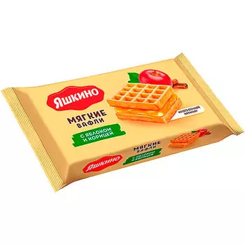 Вафли мягкие Яшкино яблоком и корицей 40 гр